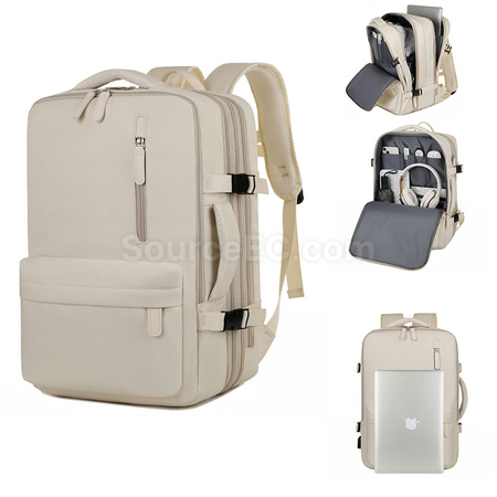 Large Capacity Expandable Lightweight Travel Backpack