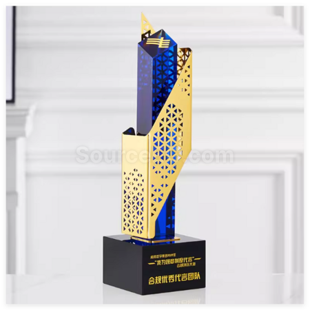 Customization Hollowed-Out Irregular Metal Trophy Corporate Gifts
