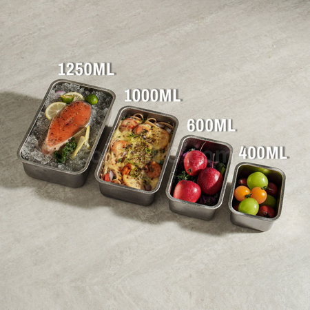 Customization Pure titanium glass lid lunch box Corporate Gifts