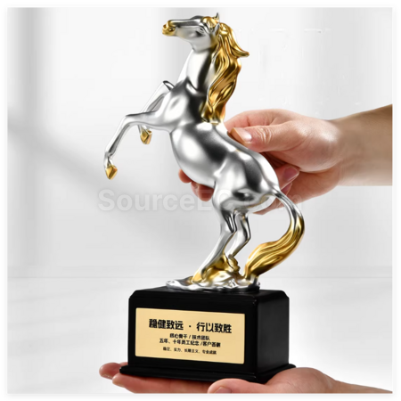 Customization Creative Horse-Shaped Trophy Corporate Gifts