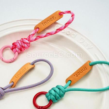 Customization Cowhide Lanyard Key Chain Corporate Gifts