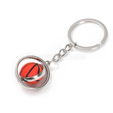 Customization Rotating ball-shaped metal keychain Corporate Gifts