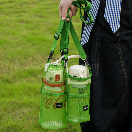 Customization Mesh crossbody cup sleeve Corporate Gifts