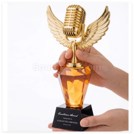 Customization Creative Metal Singing Trophy Corporate Gifts