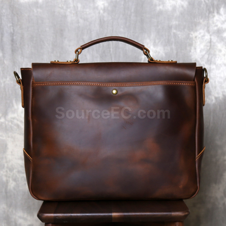 Customization Retro Genuine Leather Briefcase Corporate Gifts