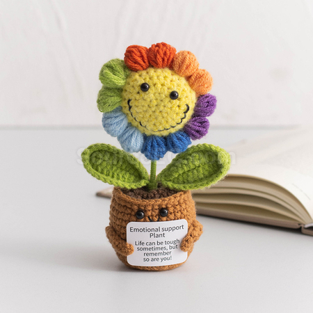 Customization Knitted flower plant pot Corporate Gifts