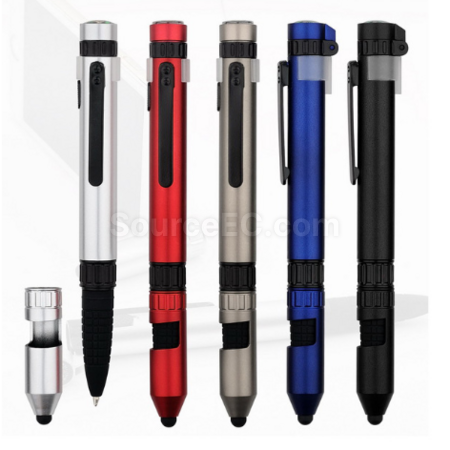 Customization Outdoor tool light pen, LED compass, touchscreen phone holder, ballpoint pen Corporate Gifts