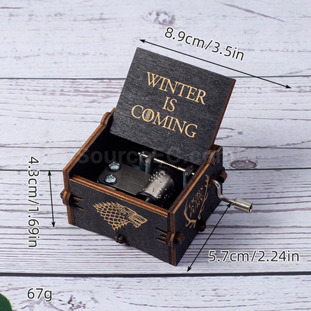 Customization Wooden hand-cranked music box Corporate Gifts