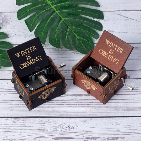 Customization Wooden hand-cranked music box Corporate Gifts
