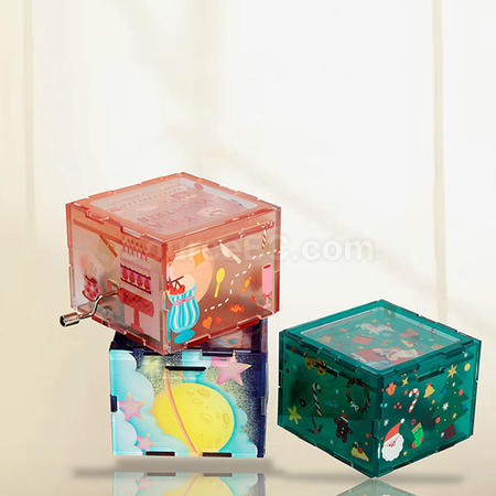 Customization Acrylic Hand-cranked Music Box Corporate Gifts