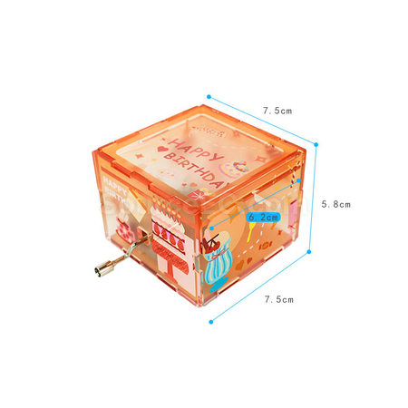 Customization Acrylic Hand-cranked Music Box Corporate Gifts