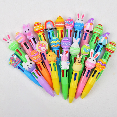 Customization Easter Cartoon Four-Color Pens Corporate Gifts