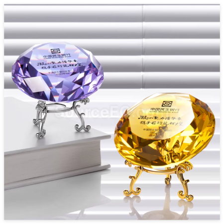 Customization Creative Diamond Crystal Trophy Corporate Gifts