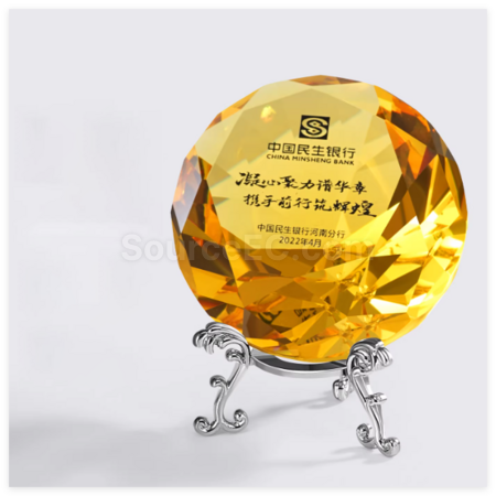 Customization Creative Diamond Crystal Trophy Corporate Gifts