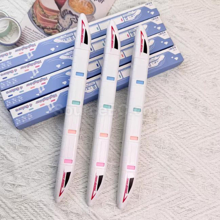 High Speed Rail Shaped Fluorescent Pen