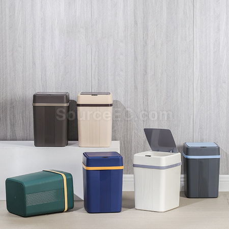 Customization Intelligent sensor trash can with lid Corporate Gifts