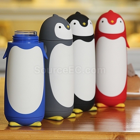 Customization Cute Penguin Glass Cup Corporate Gifts
