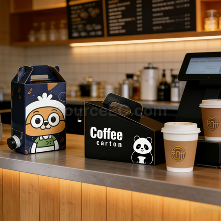 Customization Coffee Drink Takeout Box Corporate Gifts