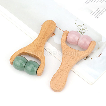 Customization Rose Quartz Jade Roller Massager Corporate Gifts
