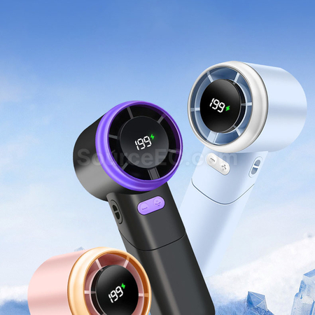 Customization Multi-angle rotating and folding handheld fan Corporate Gifts