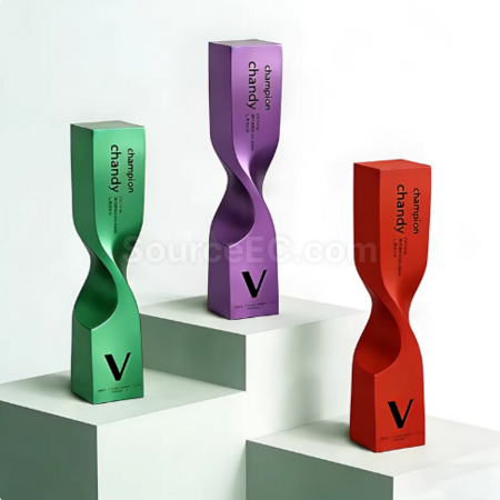 Customization Metal twisted column trophy Corporate Gifts