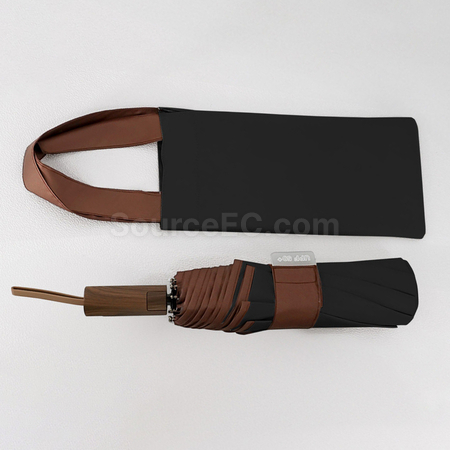 Customization Portable Color-Blocking Plastic Automatic Umbrella Corporate Gifts
