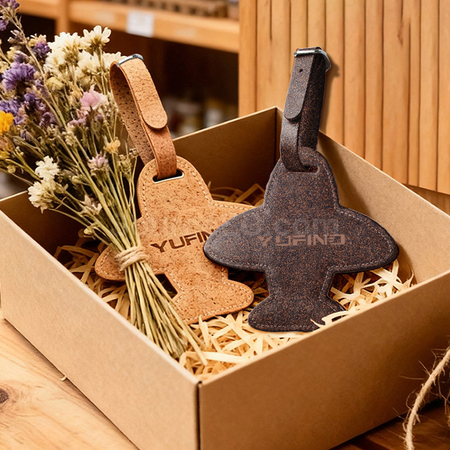 Customization Eco-friendly airplane luggage tag made from coffee grounds Corporate Gifts