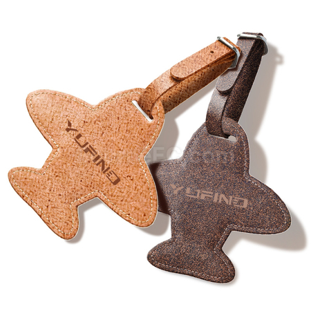 Customization Eco-friendly airplane luggage tag made from coffee grounds Corporate Gifts