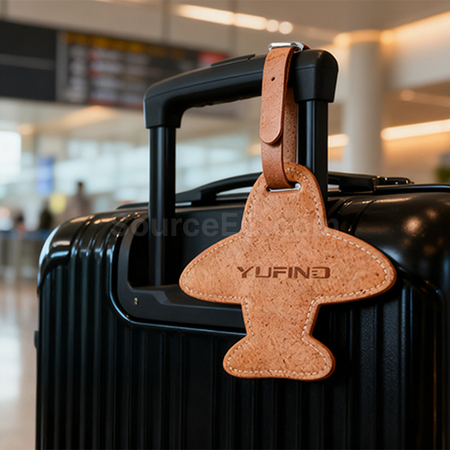 Customization Eco-friendly airplane luggage tag made from coffee grounds Corporate Gifts
