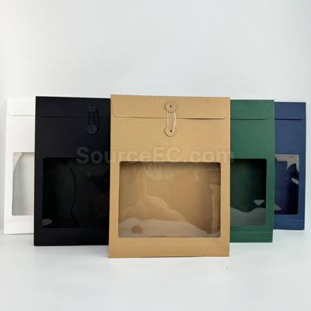 Window-opening kraft paper bag