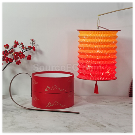 Customization Hand-Held Lantern Round Gift Box Corporate Gifts