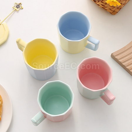 Customization Color-Blocked Ceramic Cup Corporate Gifts