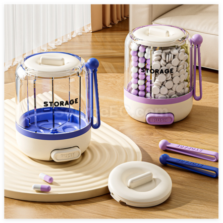 Customization Press-Type Compartmentalized Medicine Box Corporate Gifts