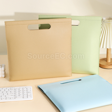 Customization A4 Handheld PU Document Bag Corporate Gifts