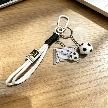 Customization Rotating Football Keychain Pendant Corporate Gifts