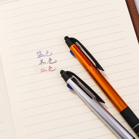 Customization Tricolor With Stylus Pen Corporate Gifts