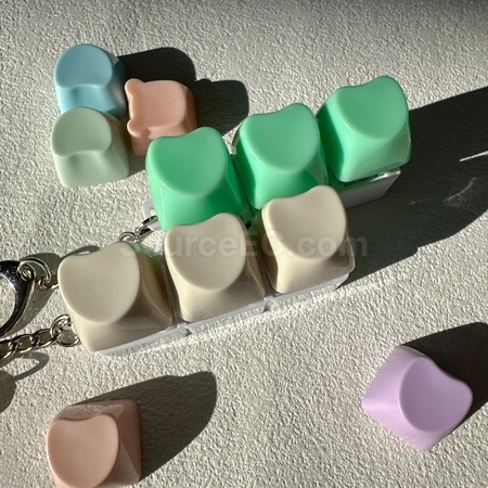 Custom Heart-shaped Button Stress Relief Toy