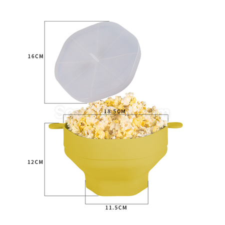 Customization Silicone Popcorn Bowl With Handle Corporate Gifts