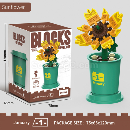 Customization Coffee Cup Plant Series Building Blocks-12 Months Corporate Gifts