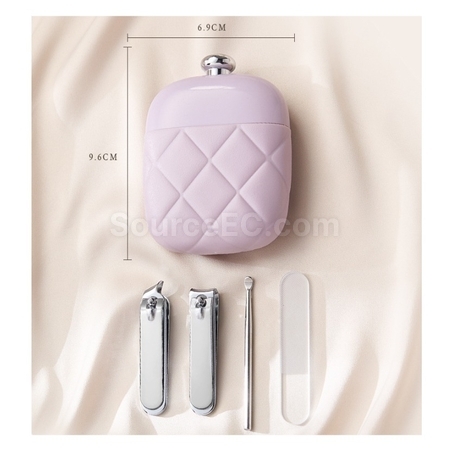 Customization Perfume Bottle Shaped Nail Clipper Set (4 pieces) Corporate Gifts