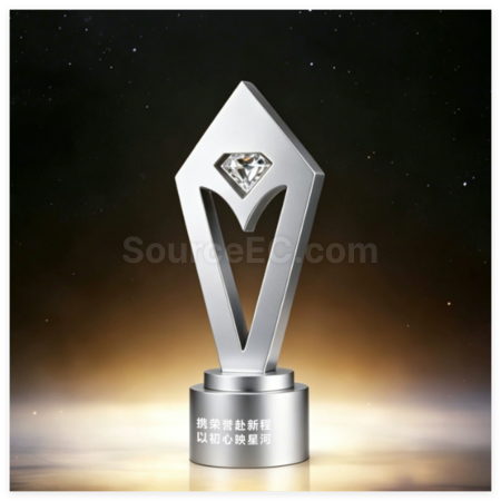 Customization Creative Diamond Metal Trophy Corporate Gifts