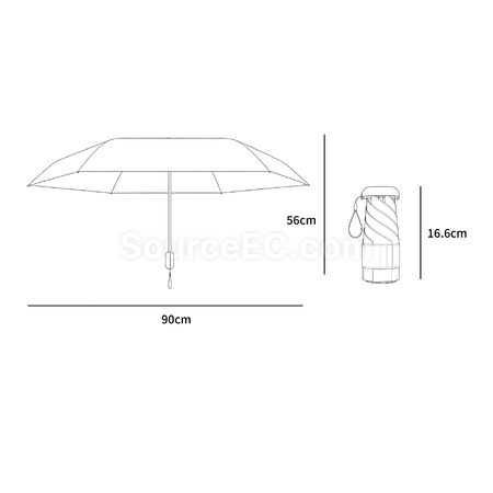 Customization Retractable Handle Mini Sun Umbrella Corporate Gifts