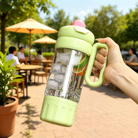 Customization Large-Capacity Tritan Straw Water Bottle Corporate Gifts