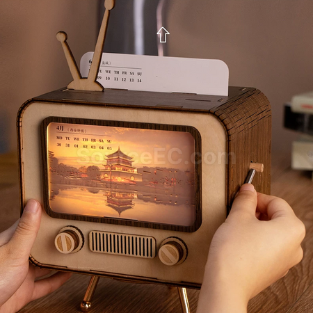 Customization Customizable hand-cranked TV calendar / photo album Corporate Gifts