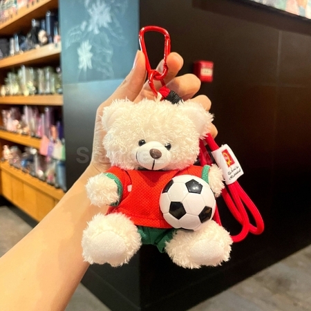 Customization Football Bear Pendant Keychain Corporate Gifts