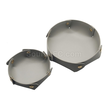 Customization Round PU Leather Storage Box Corporate Gifts