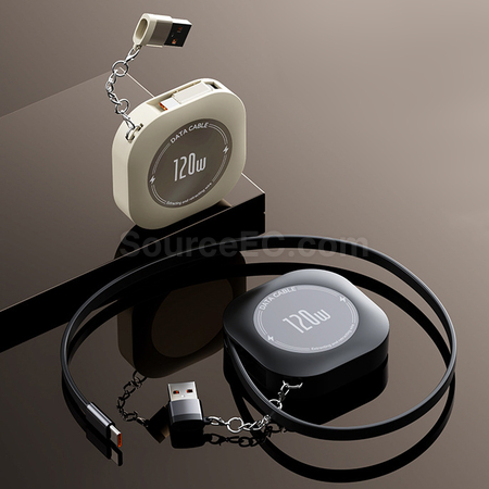 Customization Retractable Storage Fast Charging Data Cable Corporate Gifts