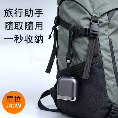 Customization 240W Retractable Dual Type-C Transmission Cable Corporate Gifts