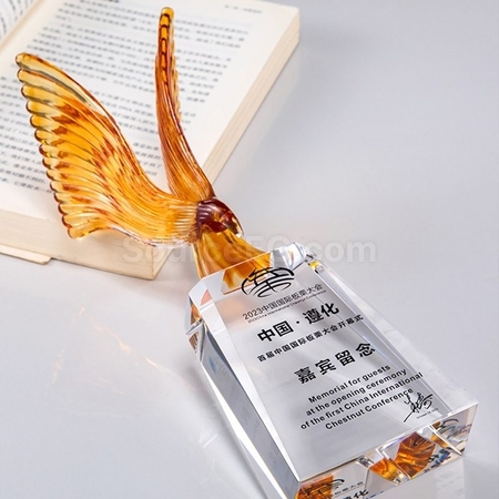 Customization Bird Crystal Trophy Corporate Gifts