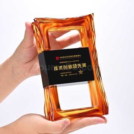 Customization Rectangle Crystal Trophy Corporate Gifts
